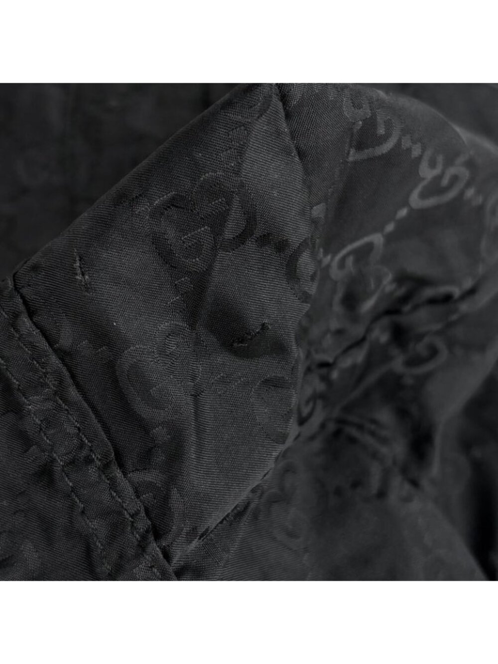 Gucci GG Pattern Eco Teddy Bear Tote Nylon Black - Picture 3 of 9